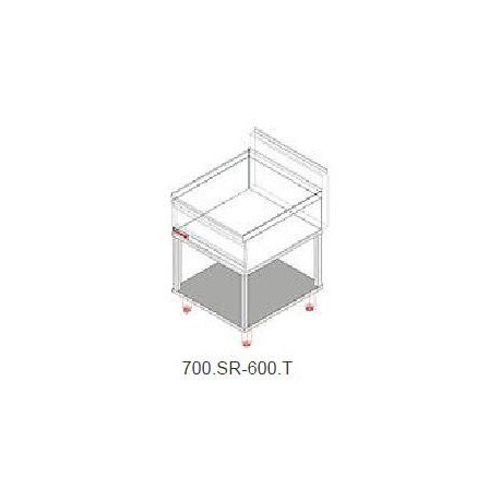 Neutrální modul 600mm s otevřenou podestavbou